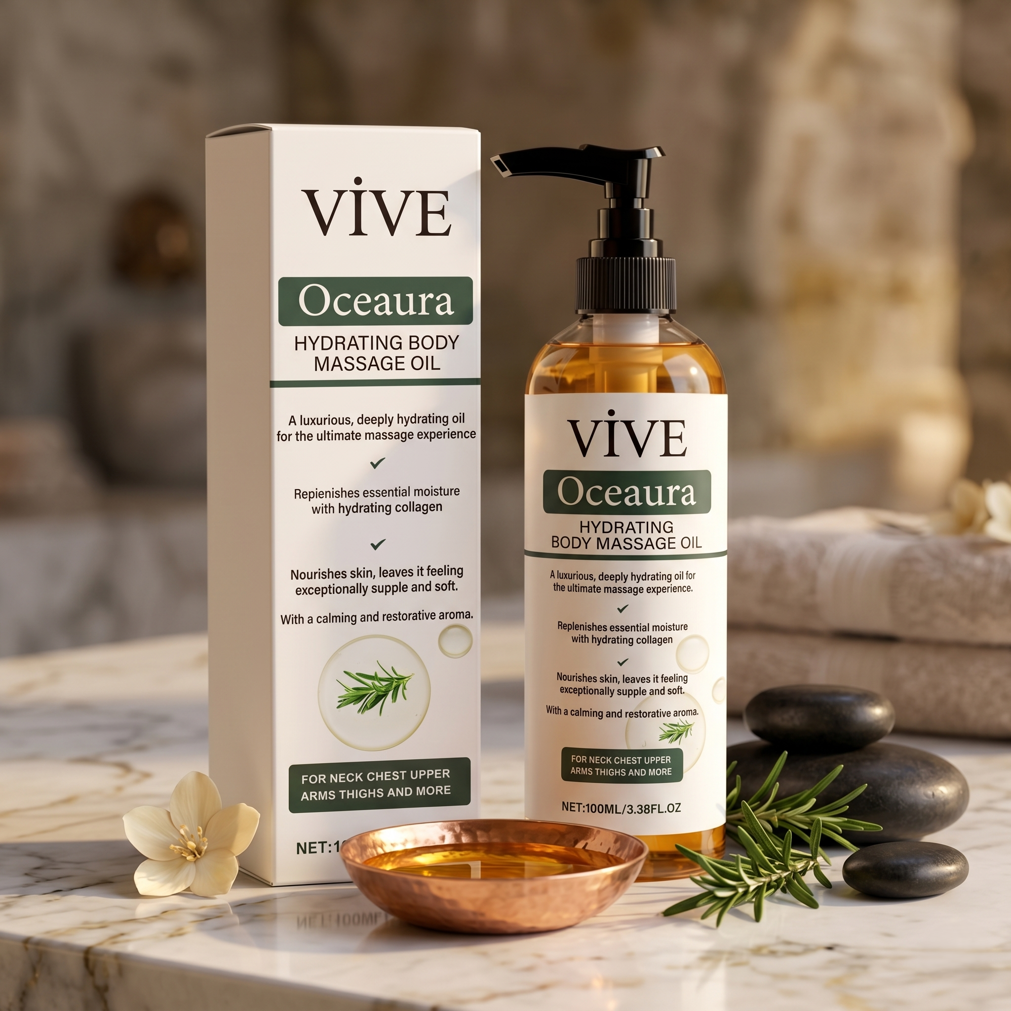 Vive™ Oceaura Hydrating Body Massage Oil
